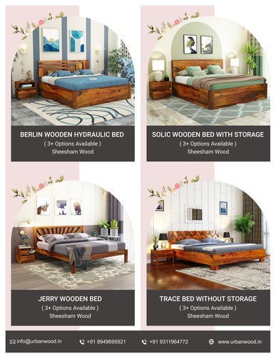Experience Comfort and Elegance with Urbanwood's Wooden bed in Bangalore